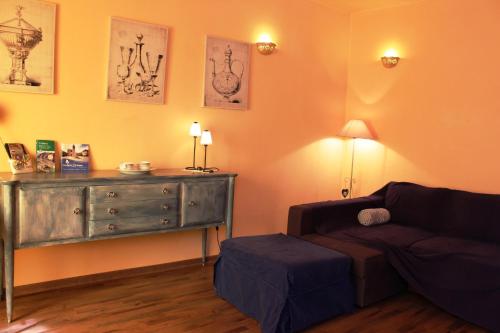 Giường trong phòng chung tại Nido nel cuore di Bevagna