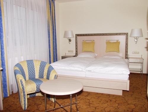 מיטה או מיטות בחדר ב-Wirth z ´ Moosham