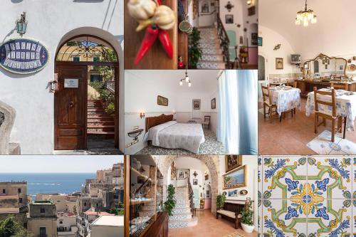a collage of photos of a hotel at Hotel L'Argine Fiorito in Atrani