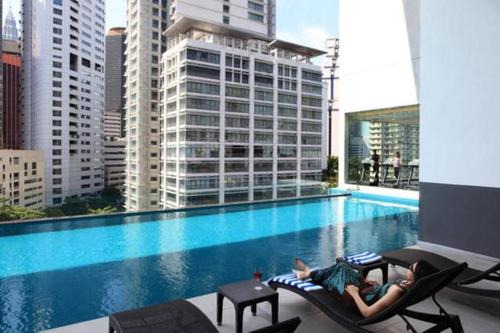 The swimming pool at or close to Perfect Location#2 @Heart of KL City Centre next to Metro MRT