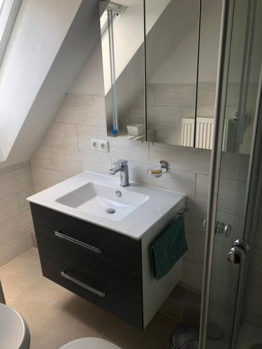 Koupelna v ubytování Lüneburger Heide