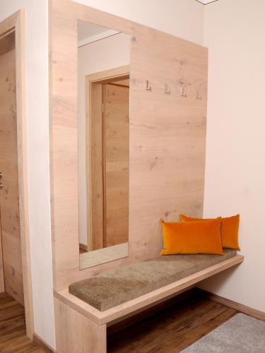 Cama o camas de una habitación en Ferienwohnung Eberl