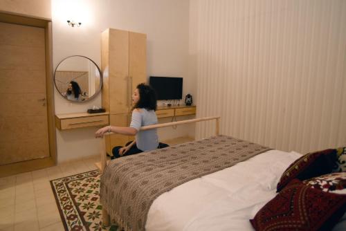מיטה או מיטות בחדר ב-El Sayed House b&b