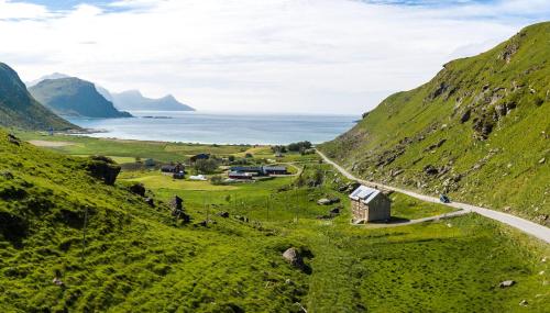 Půdorys ubytování Feriehus med flott havutsikt ved Hauklandstranden