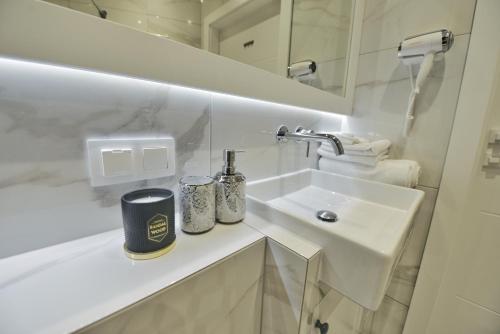 Et badeværelse på Welcome Apartment - Old Town