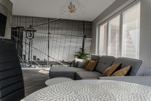 Posezení v ubytování Apartamenty Tychy Barona