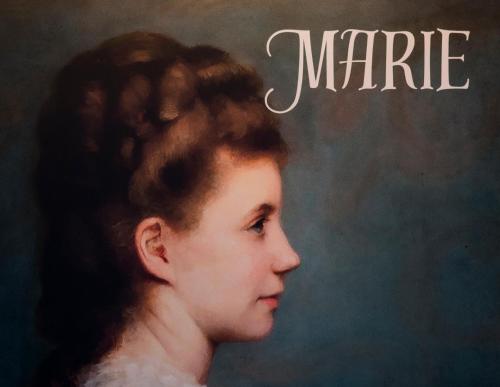 a painting of a young woman with hair at Antonine's Atelier in Hingene