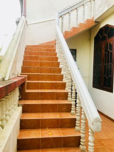 a set of stairs in a house at Muhsin Villa - Galle Fort in Galle