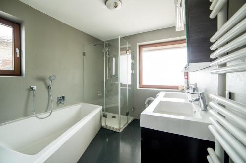 Koupelna v ubytování Apartment Eberharter