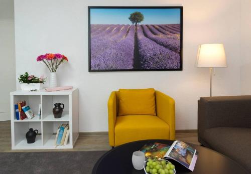 Ruang duduk di Blumenmeer Appartment