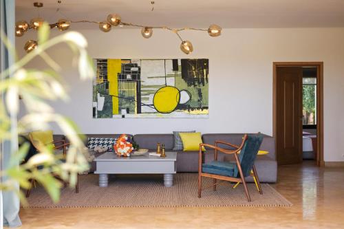 Posezení v ubytování Salamouni Villa ideal for family, 4-6 chambres, 8-12 personnes