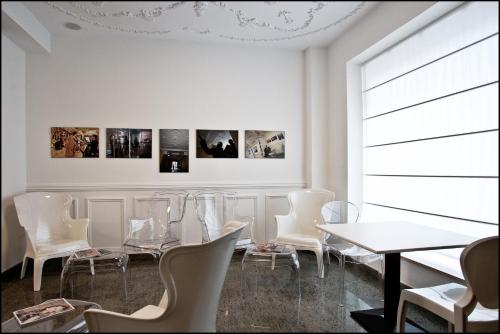 Coin salon dans l'établissement Hotel Plaza