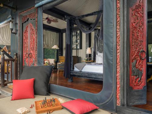 Гостиная зона в Capella Ubud, Bali