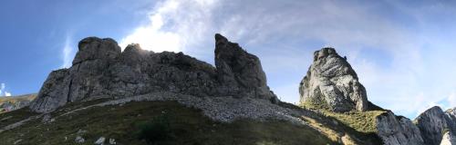 a group of rocks on top of a mountain at Das Landhaus am See in Achenkirch