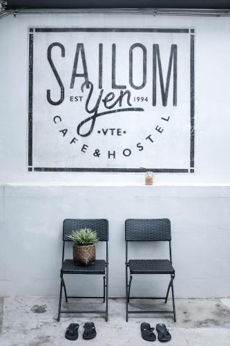 Ruang duduk di Sailomyen Hostel