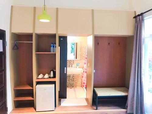 Kuchyň nebo kuchyňský kout v ubytování Wang yuan B&B