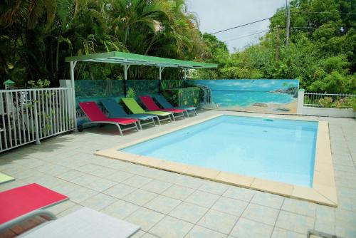 The swimming pool at or close to Domaine Des Hibiscus