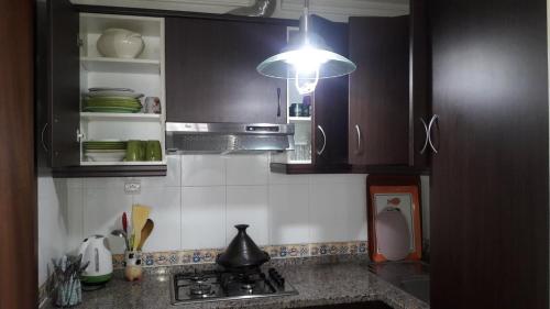 Kuchyň nebo kuchyňský kout v ubytování Bella Vista