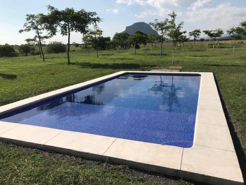 The swimming pool at or close to Hacienda Santa Clara, Morelos, Tenango, Jantetelco