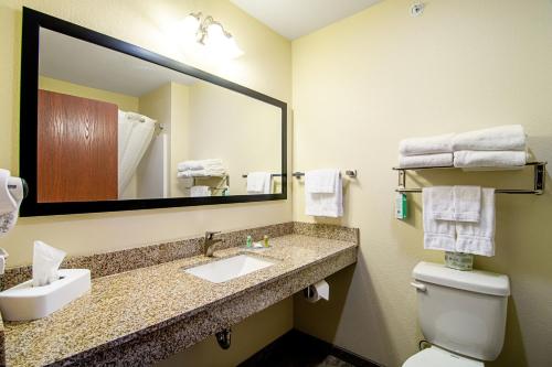 Ett badrum på Cobblestone Hotel & Suites - Paxton