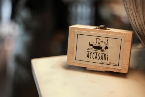 a wooden box sitting on top of a table at City Guest House in Rome