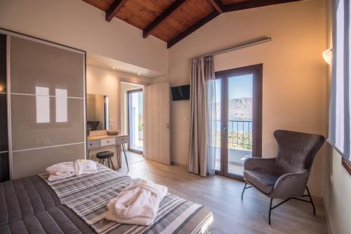 Katil atau katil-katil dalam bilik di Istros Villas - with Pools, BBQ & Heated Spa Whirlpools, By ThinkVilla