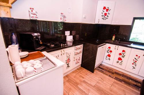 Dapur atau dapur kecil di Pension Casa Medievala