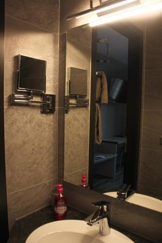 Koupelna v ubytování Hotel Eulensteins