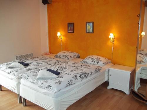 Postel nebo postele na pokoji v ubytování Bed and Breakfast Vester Hjermitslev