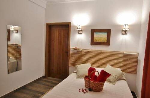 Postel nebo postele na pokoji v ubytování Monte do Pego