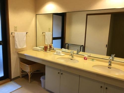Ein Badezimmer in der Unterkunft Beppu Kannawa Onsen Oniyama Hotel