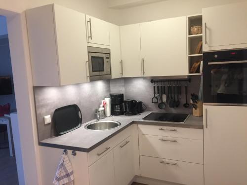 Dapur atau dapur kecil di Am Hafen - Ohlerichspeicher