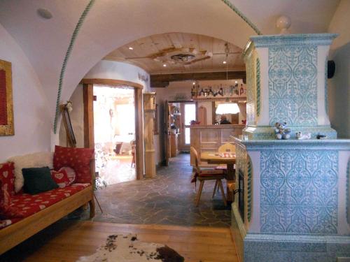 Posezení v ubytování Hotel Garnì Salvanel