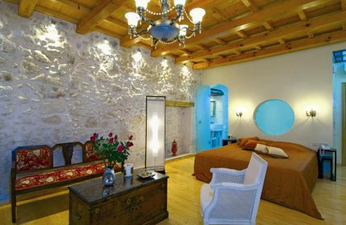 Гостиная зона в Avli Lounge Apartments