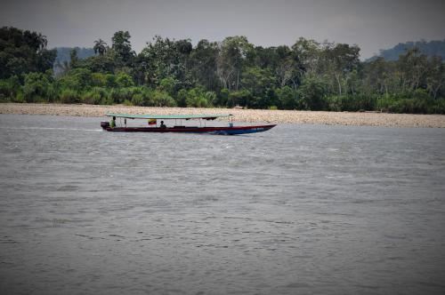 Landskap semula jadi dekat dengan lodge