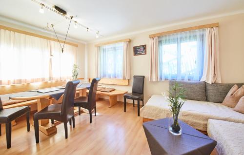Ruang duduk di Am Zwölferkogel Appartements