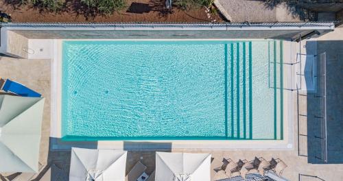 an overhead view of a swimming pool at Agriturismo Casa Villi in Solferino