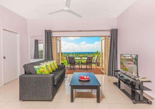Χώρος καθιστικού στο Rarotonga GolfSeaView
