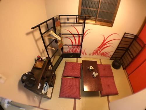 Χώρος καθιστικού στο Kyoto Machiya Saikyo-Inn
