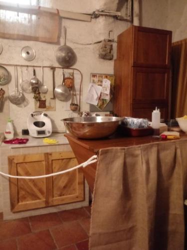 Η κουζίνα ή μικρή κουζίνα στο Agriturismo Alla Mal Parata