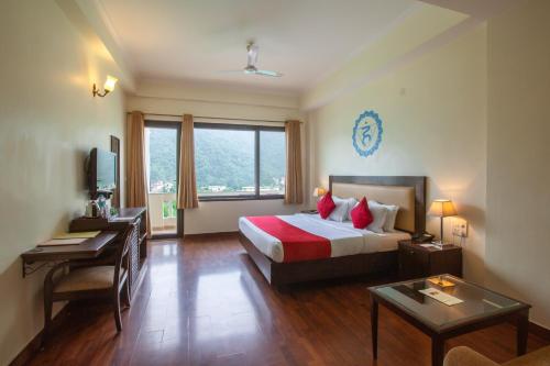 Ένα ή περισσότερα κρεβάτια σε δωμάτιο στο Hotel Dewa Retreat- A Himalayan Boutique Hotel
