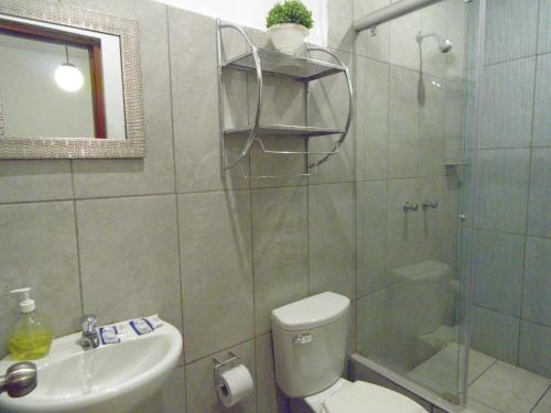 Koupelna v ubytování Hotel Tumpis