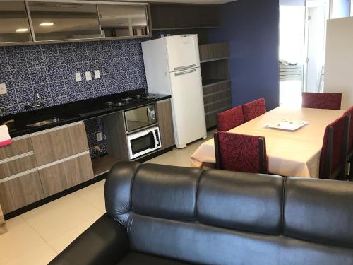 Kuchyň nebo kuchyňský kout v ubytování Residencial Itapeva