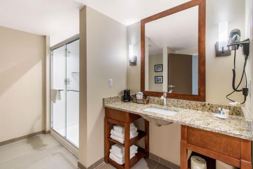 Bathroom sa Comfort Suites Denver near Anschutz Medical Campus