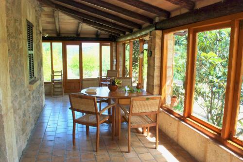 A seating area at Can Petrel