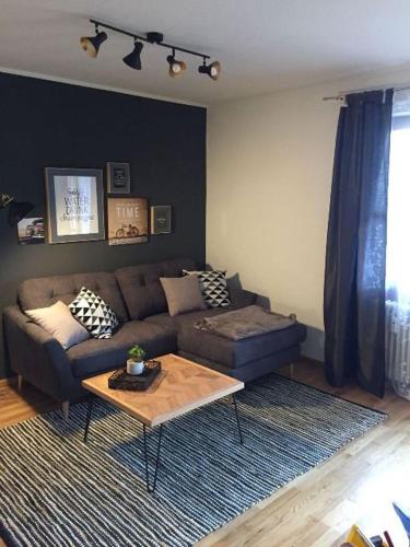 Χώρος καθιστικού στο Appartements am Park