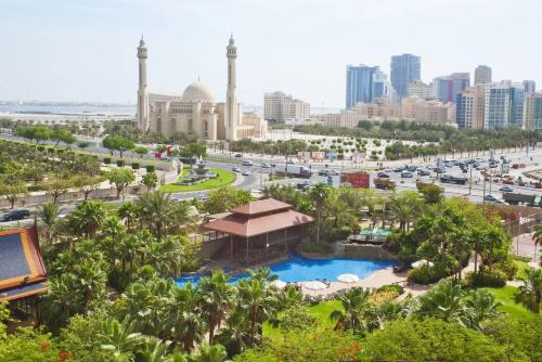 a view of the city from the resort at Gulf Executive Residence in Manama