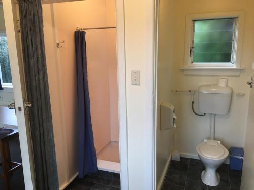 Koupelna v ubytování Alma Motel