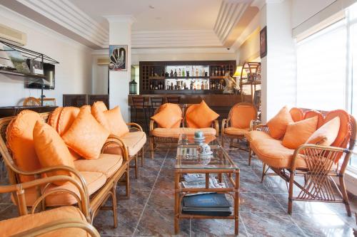 Χώρος καθιστικού στο Exotic Hotel & SPA