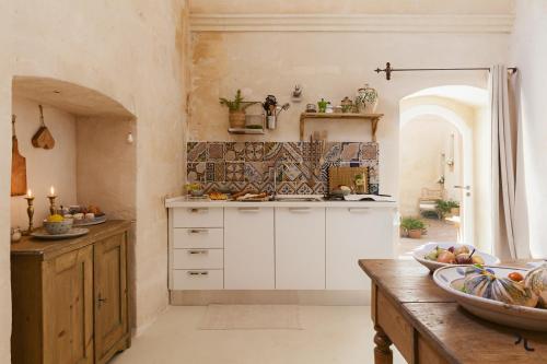 Köök või kööginurk majutusasutuses Angolo del poeta suite